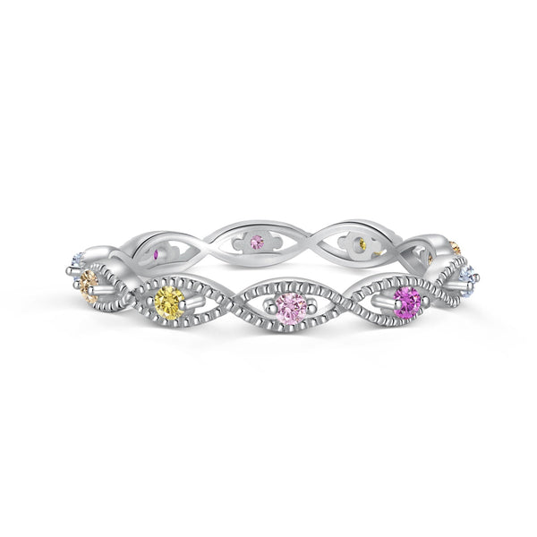 ˇStreet JewelryˇElegant Energetic Round Cut Daily Ring