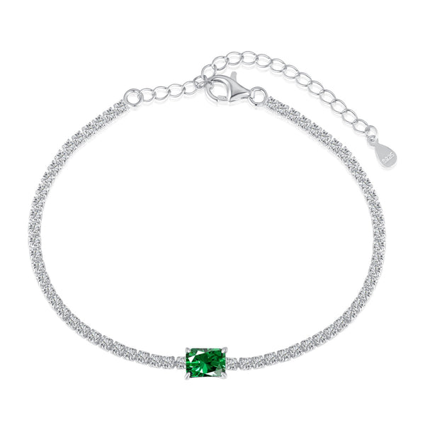 [STREET]Unique Emerald Cut Banquet Bracelet
