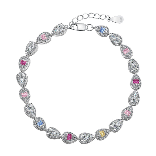 ˇStreet Jewelryˇ0.25 Carat Radiant Water Drop Shape Daily Bracelet