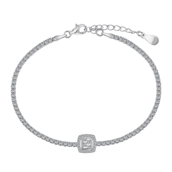 ˇStreet JewelryˇLuxurious Dazzling Square Shape Banquet Bracelet