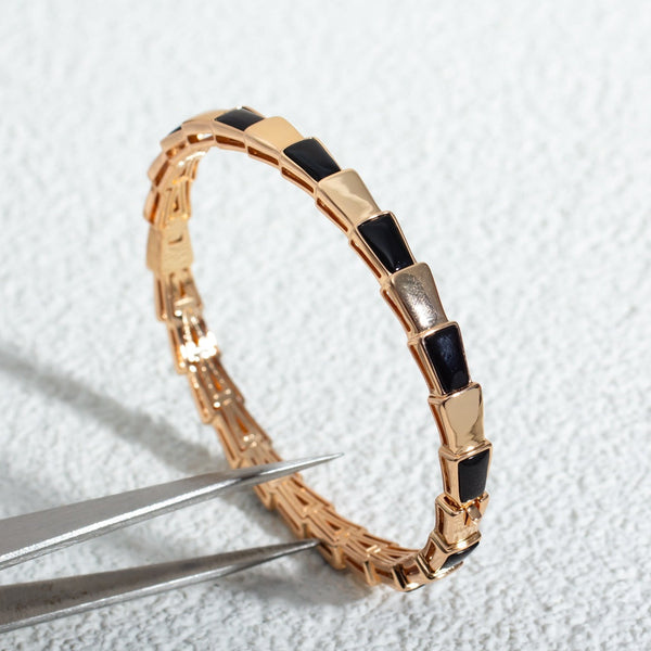 ˇStreet JewelryˇSERPENTI BRACELET PINK GOLD ONYX