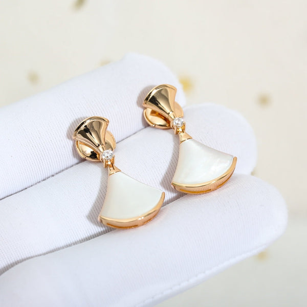 ˇStreet JewelryˇDREAM MOP PINK GOLD EARRINGS