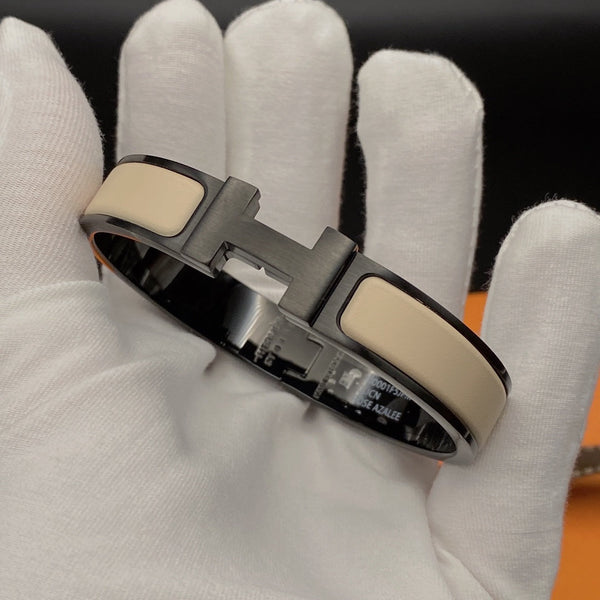 ˇStreet JewelryˇH BRACELET 12MM BLACK BEIGE CERAMIC