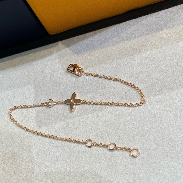 ˇStreet JewelryˇSTAR DIAMOND PINK GOLD BRACELET