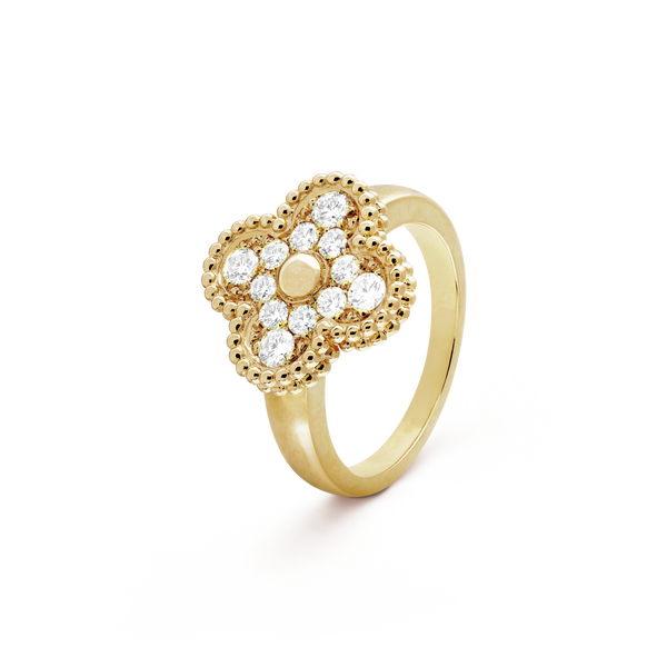 ˇStreet JewelryˇCLOVER DIAMOND RING