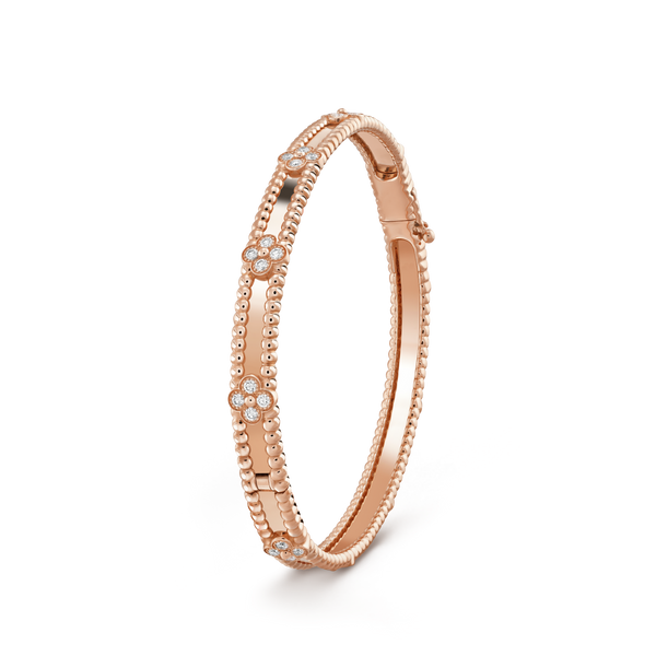 ˇStreet JewelryˇCLOVER BRACELET 4MM DIAMONDS