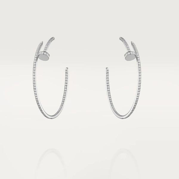 ˇStreet JewelryˇJUSTE EARRINGS FULL DIAMONDS 1.8MM