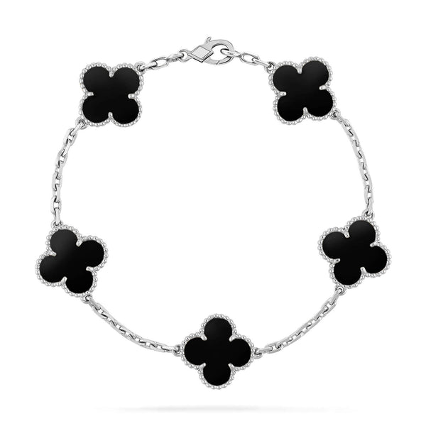 ˇStreet JewelryˇCLOVER 5 MOTIF ONYXS  BRACELET