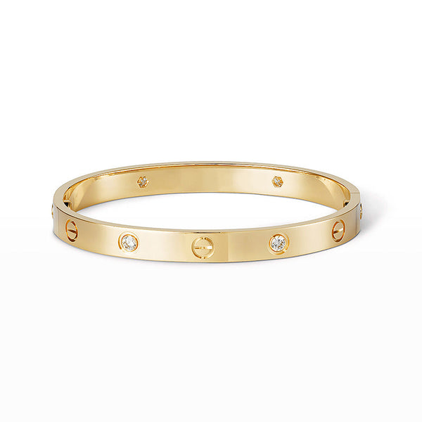 ˇStreet JewelryˇLOVE BRACELET 6.1MM 4 DIAMONDS