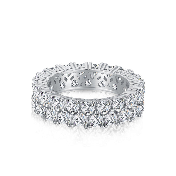 ˇStreet JewelryˇSparkling Full Heart Ring