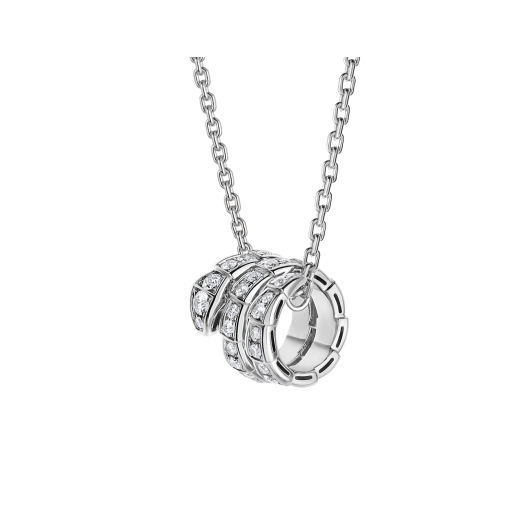 ˇStreet JewelryˇSERPENTI  NECKLACE DOUBLE RING DIAMOND