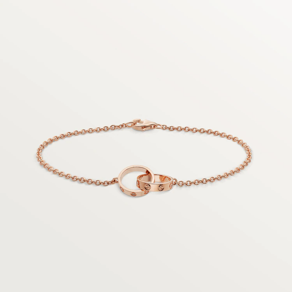 ˇStreet JewelryˇLOVE BRACELET DOUBLE RING