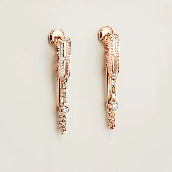 ˇStreet JewelryˇCHAINE CHAOS DIAMOND DROP EARRINGS