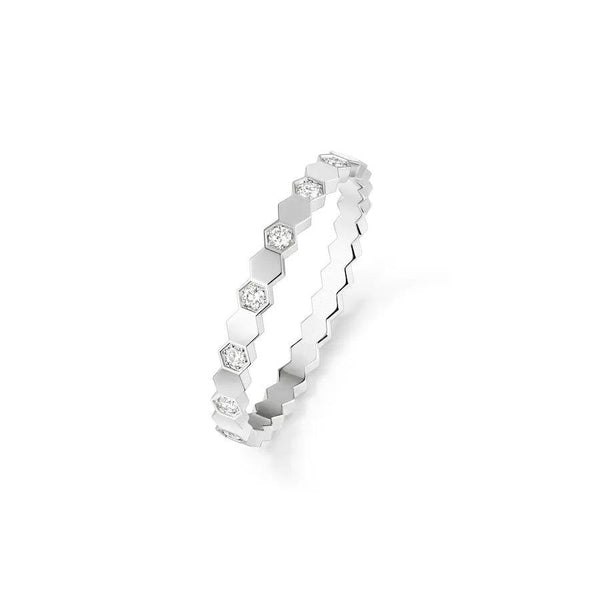 ˇStreet JewelryˇBEE LOVE RING SILVER DIAMOND