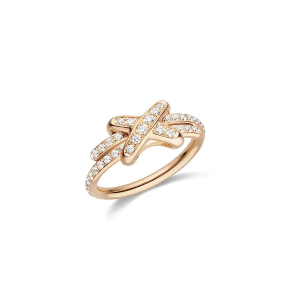 ˇStreet JewelryˇJEUX DE RING PINK GOLD DIAMOND
