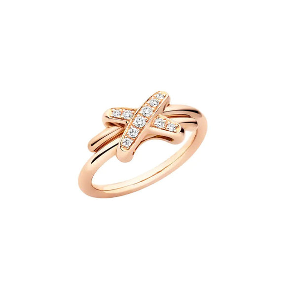 ˇStreet JewelryˇJEUX DE PINK GOLD DIAMOND RING