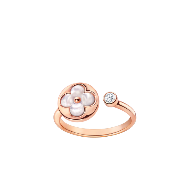 ˇStreet JewelryˇSUN 1 DIAMOND PINK MOP RING