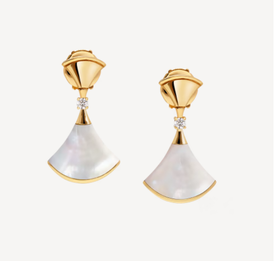 ˇStreet JewelryˇDREAM MOP 1 DIAMOND EARRINGS