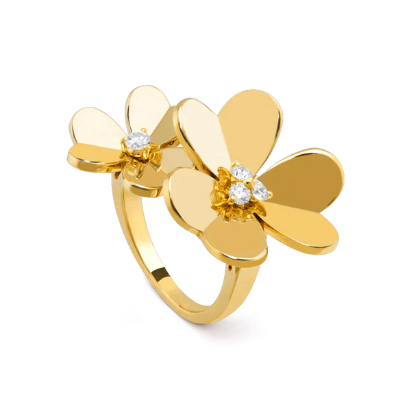 ˇStreet JewelryˇCLOVER COMOS GOLD DIAMOND RING