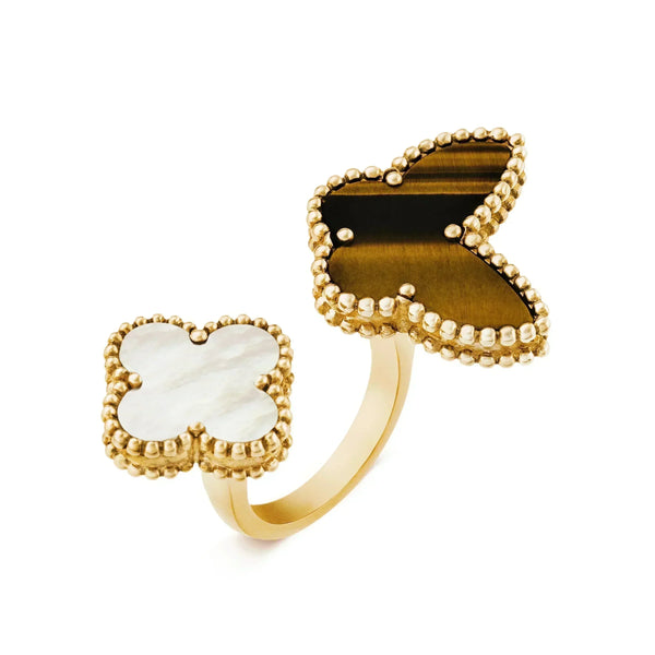 ˇStreet JewelryˇLUCKY BETWEEN THE FINGER RING